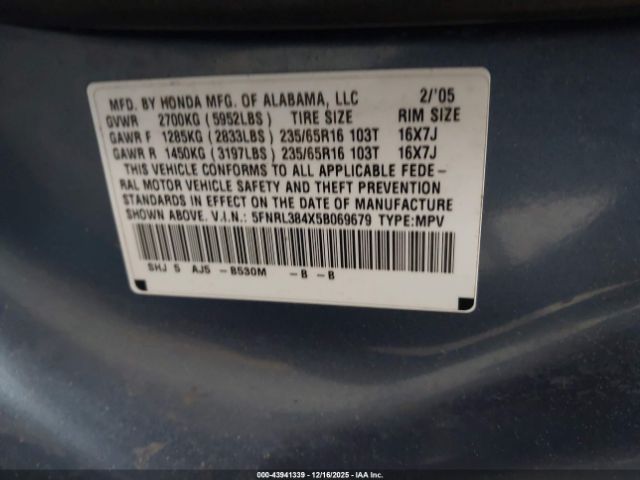Honda Odyssey Ex Image 10