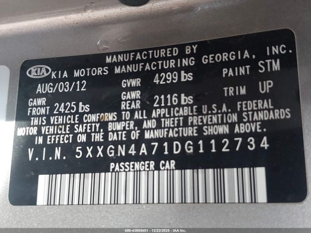 Kia Optima Ex Image 10