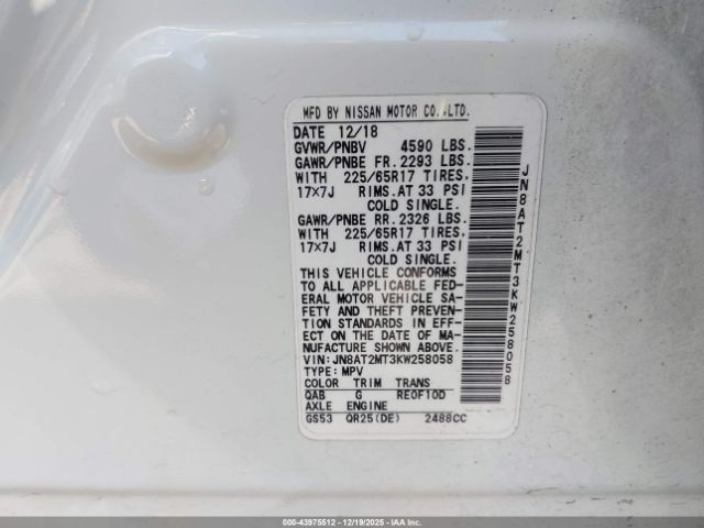 Nissan Rogue Sv Image 7