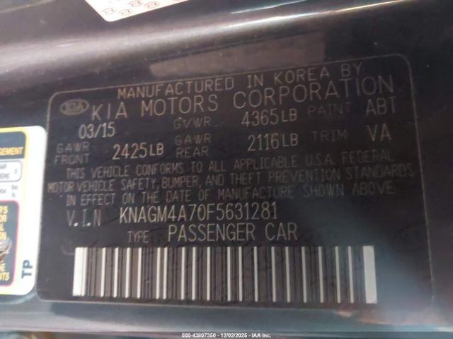 Kia Optima Lx Image 14