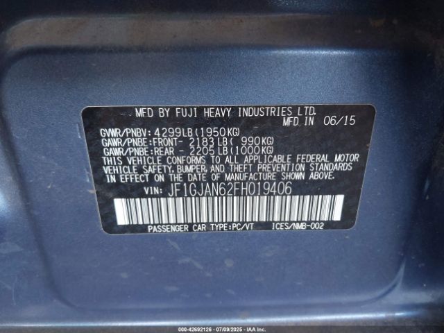 Subaru Impreza 2.0i Limited Image 9