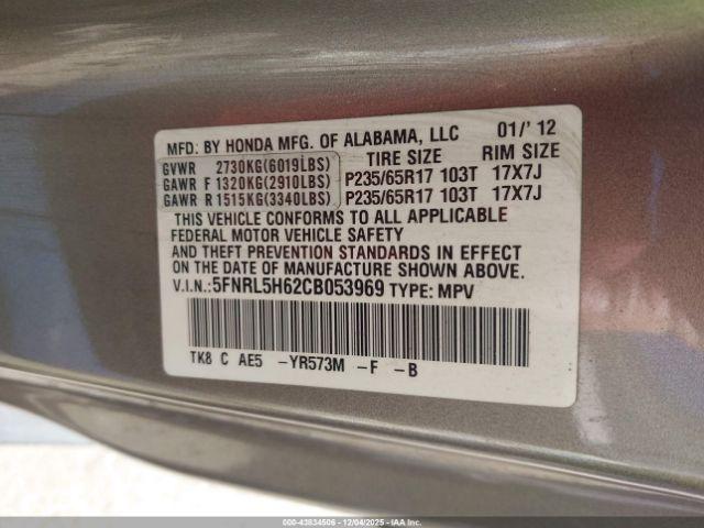 Honda Odyssey Ex-l Image 12