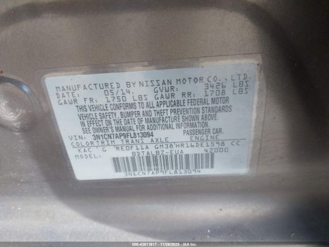 Nissan Versa 1.6 Sv Image 8