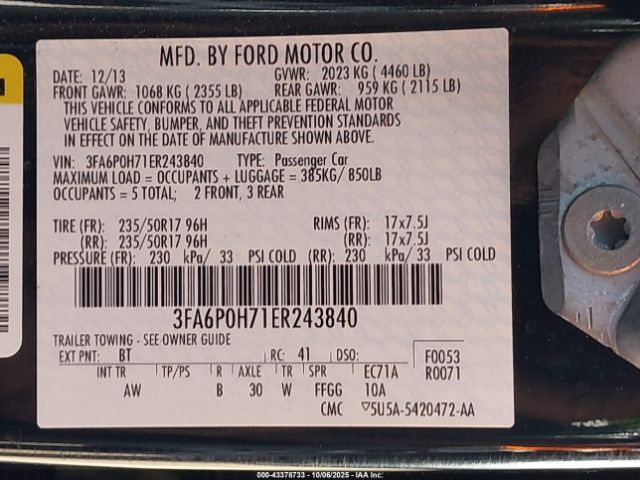 Ford Fusion Se Image 10