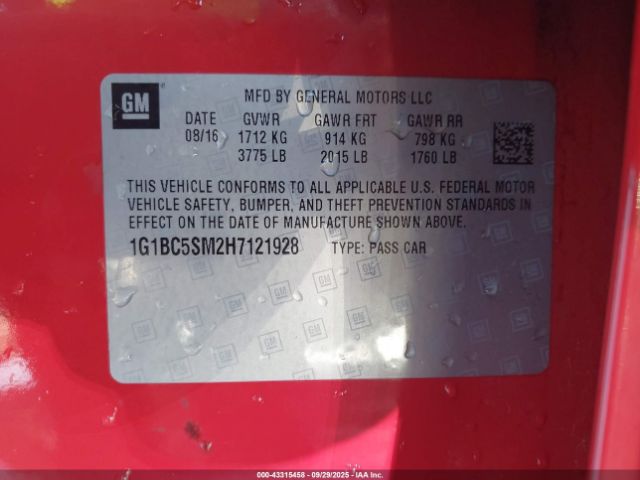 Chevrolet Cruze Ls Auto Image 16