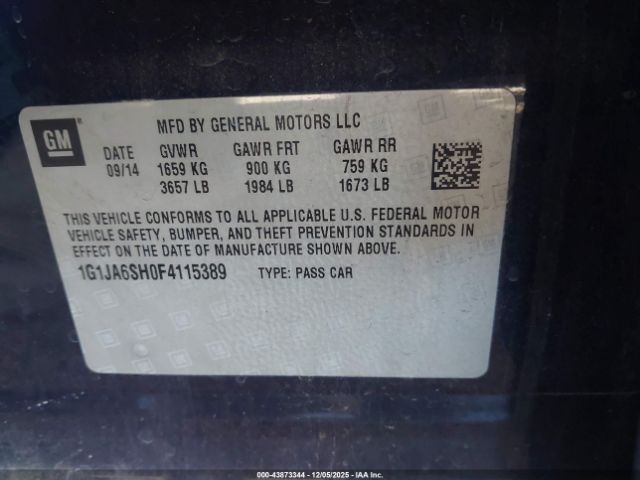 Chevrolet Sonic Ls Auto Image 11