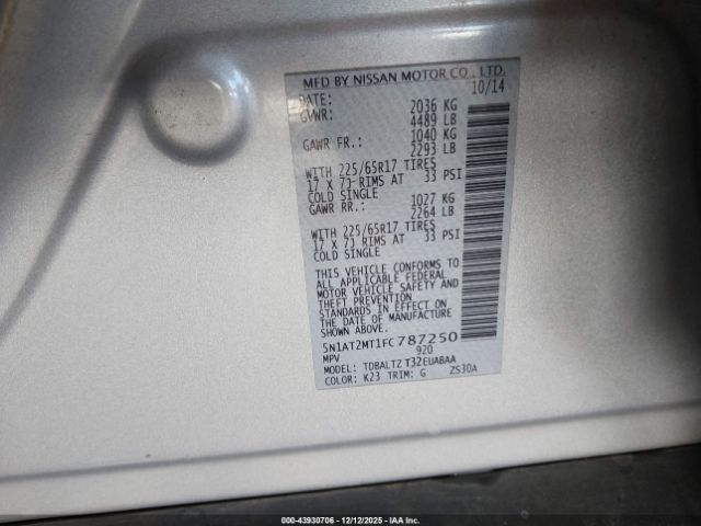 Nissan Rogue Sv Image 9