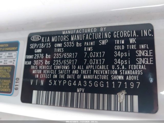 Kia Sorento 2.4l Lx Image 9