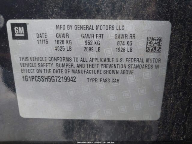 Chevrolet Cruze Ls Auto Image 12