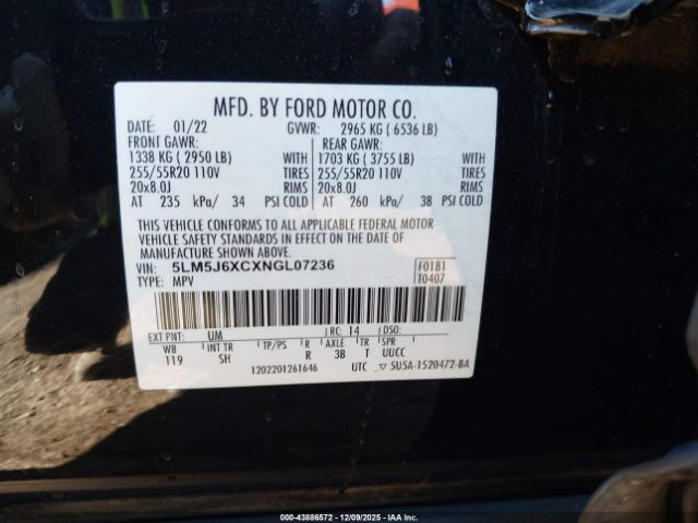 Lincoln Aviator Standard Image 10