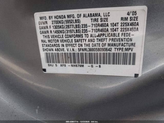 Honda Odyssey Touring Image 10