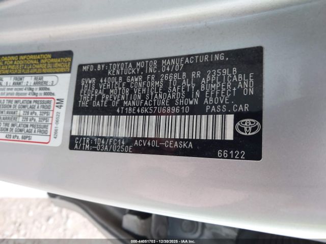 Toyota Camry Se Image 6