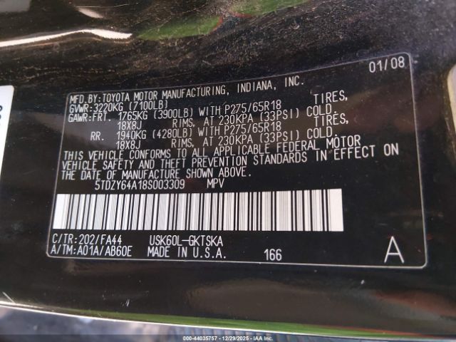 Toyota Sequoia Sr5 5.7l V8 Image 4