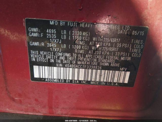 Subaru Outback 2.5i Premium Image 8