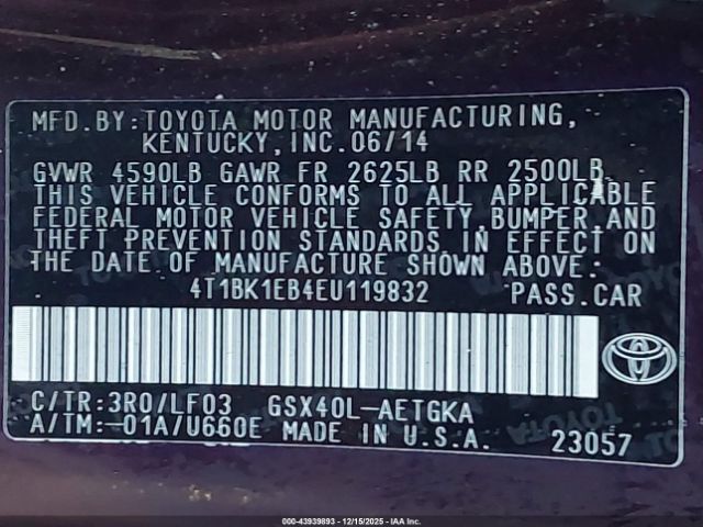 Toyota Avalon Xle Premium Image 14