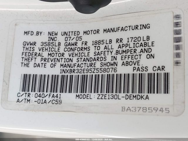 Toyota Corolla Ce Image 4