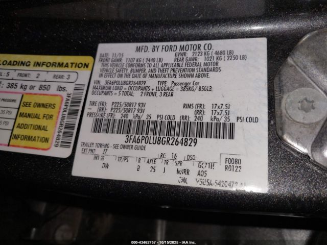 Ford Fusion Se Image 16