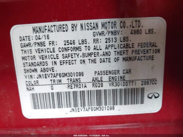 INFINITI Q50 3.0t Premium Image 15