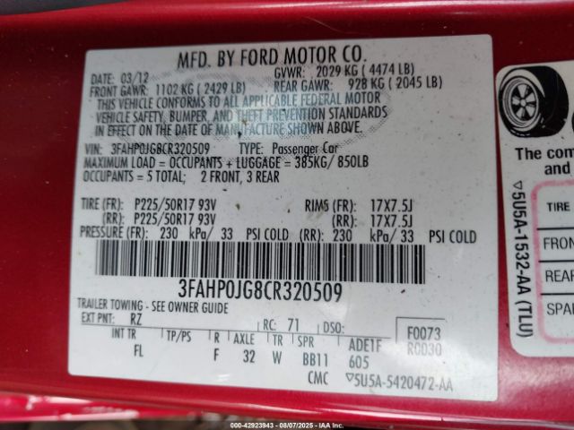 Ford Fusion Sel Image 13