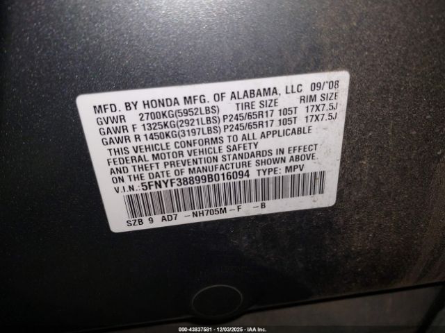 Honda Pilot Touring Image 4