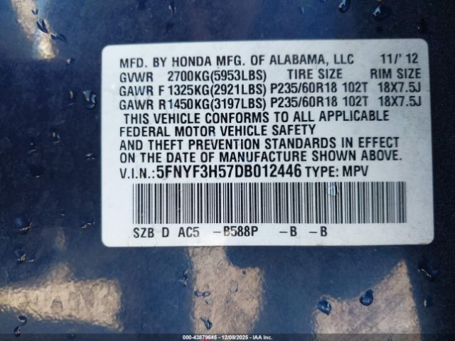 Honda Pilot Ex-l Image 8