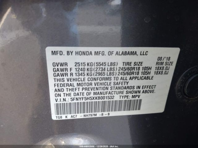 Honda Pilot Ex-l Image 7