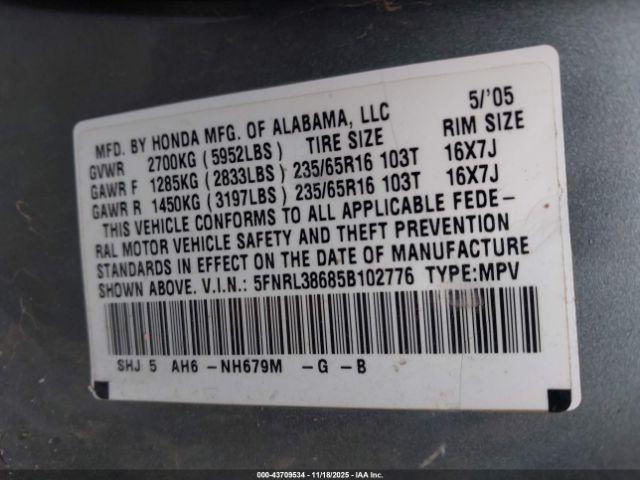 Honda Odyssey Ex-l Image 2