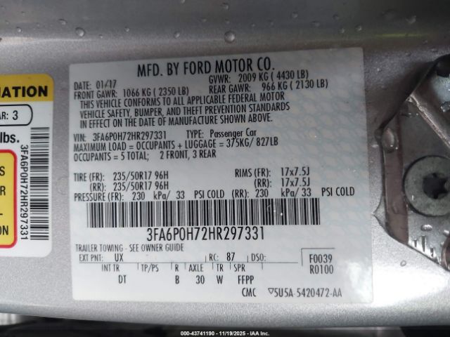 Ford Fusion Se Image 14