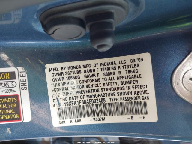 Honda Civic Vp Image 10