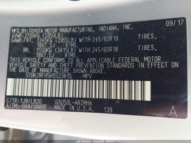 Toyota Highlander Xle Image 17