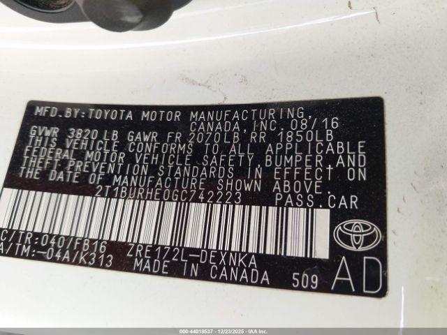 Toyota Corolla Le Image 8