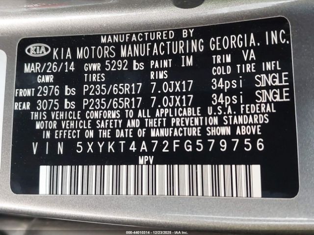 Kia Sorento Lx V6 Image 12