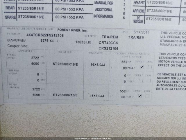 Forest River Cedar Creek Image 13