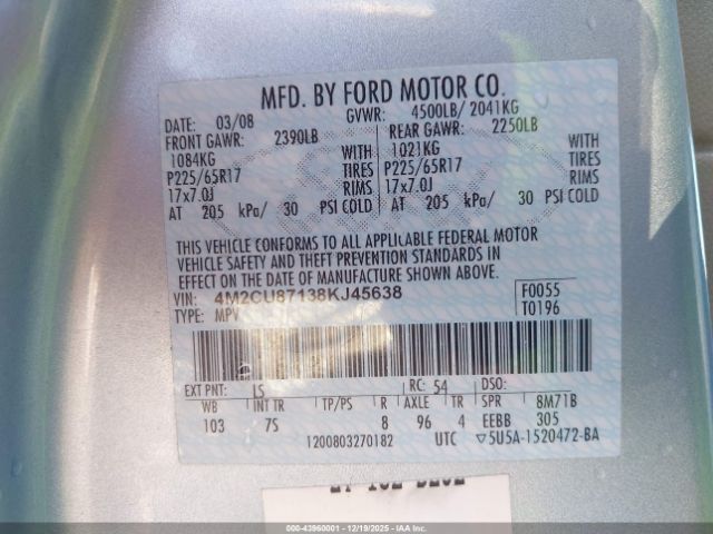 Mercury Mariner Premier Image 7