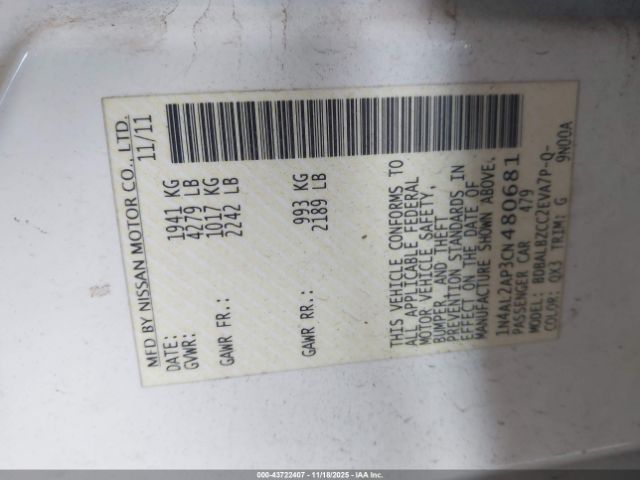 Nissan Altima 2.5 S Image 13