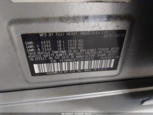 Subaru Legacy 2.5i Premium Image 9