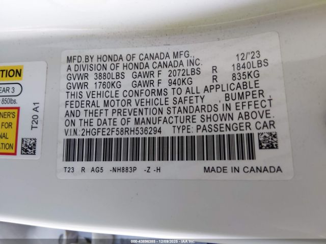 Honda Civic Sport Image 2