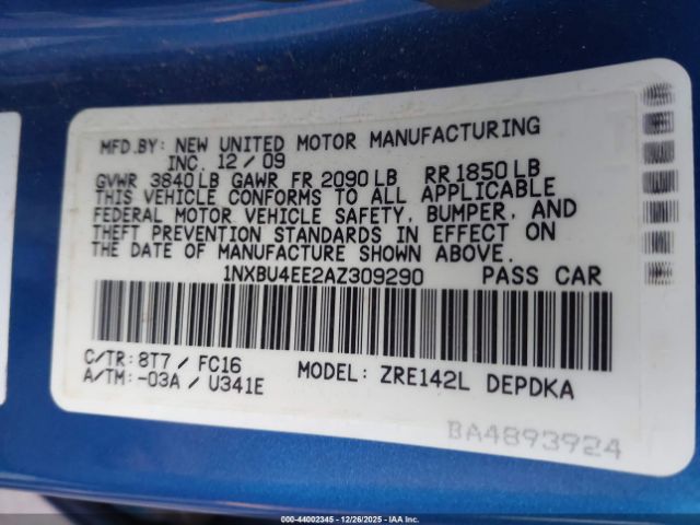 Toyota Corolla Le Image 11