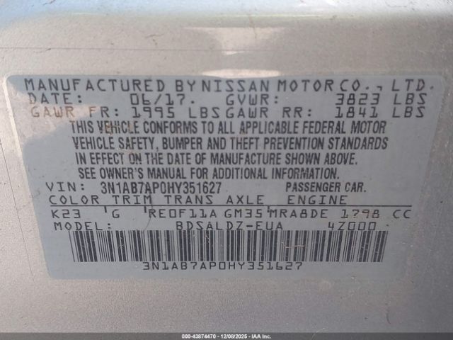 Nissan Sentra Sv Image 9