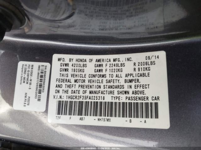 Honda Accord Lx Image 13