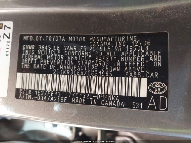 Toyota Matrix Xr Image 15