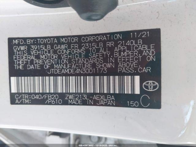 Toyota Corolla Hybrid Le Image 9