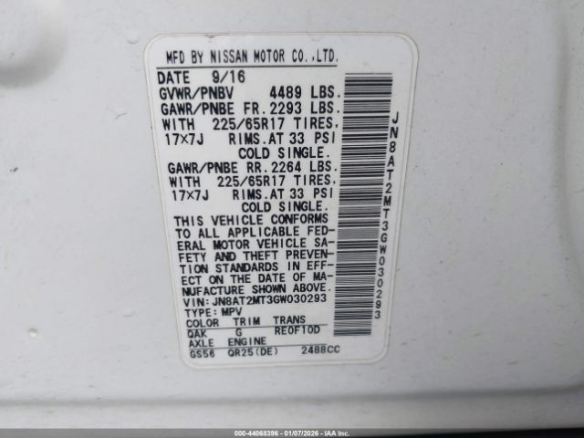 Nissan Rogue S Image 6