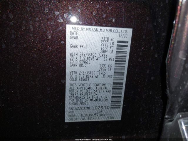 Nissan Murano Sl Fwd Image 5