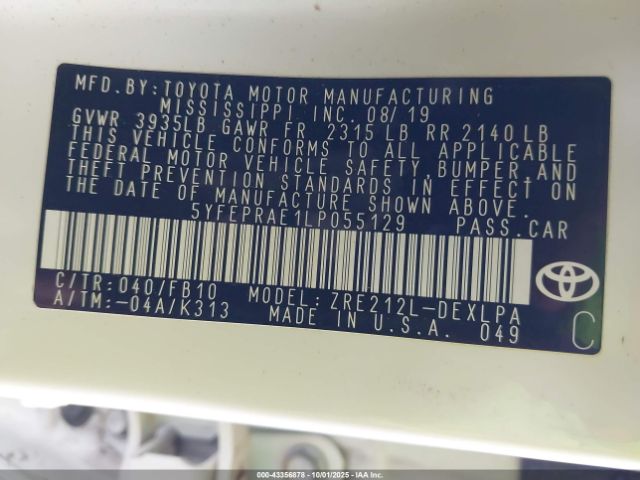 Toyota Corolla Le Image 9